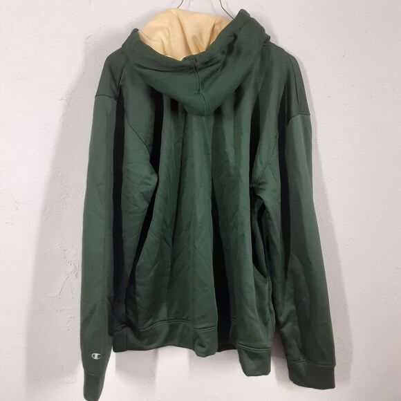 University of South Florida Bulls Hoodie Medium Green USF Champion Pullover Mens - Picture 5 of 8